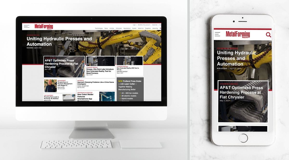 MetalForming Magazine wesite