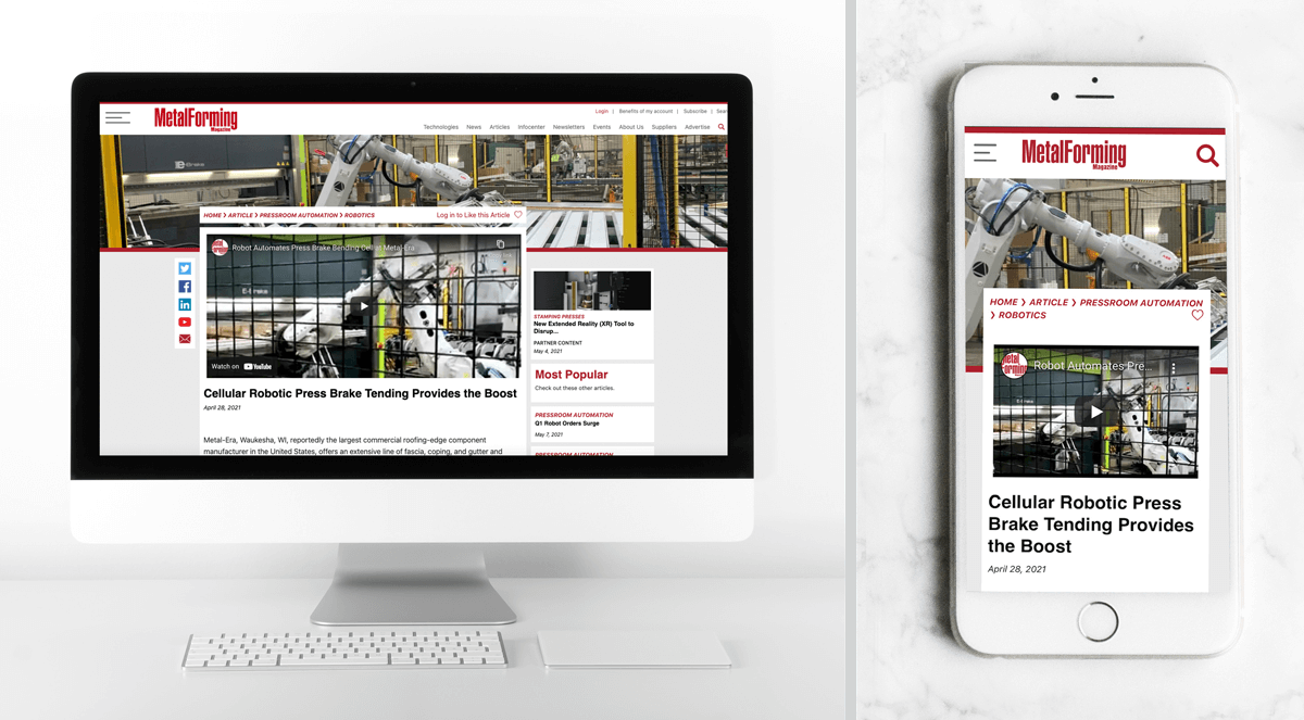 MetalForming Magazine wesite